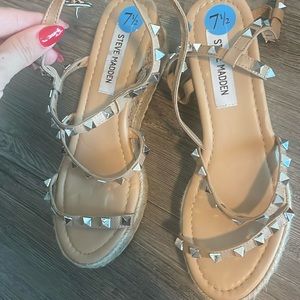 Steve Madden studded wedge sandal